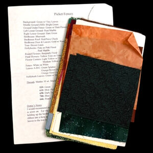 Piecemakers Quilt 1998 Calendar FABRIC ONLY for Block 8 Picket Fences NO PATTERN